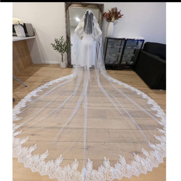 Cathedral Wedding Veil - Picture 3 of 3
